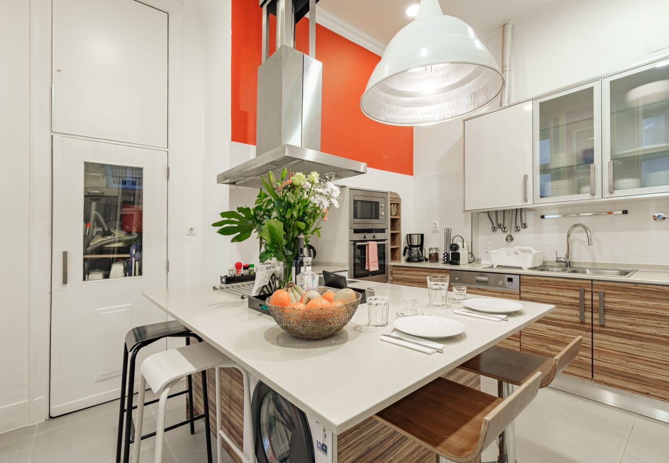 large and bright kitchen